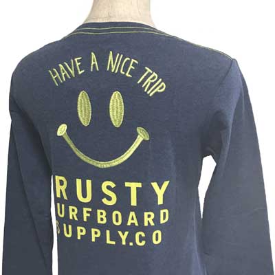 Rakuten - RUSTY（ラスティ）_レディース_長袖Tシャツ【ネイビー(NVS)】_955050-2