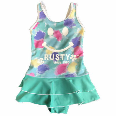 RUSTY(ラスティ)_キッズ_女児_スイムスーツ_水着【エメラルド(EME)】_967-802