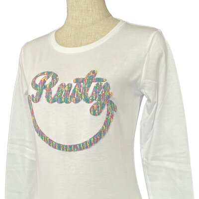 Rakuten - RUSTY（ラスティ）_レディース_長袖Tシャツ【ホワイト(WTS)】_938070-1