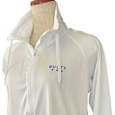 RUSTY(ラスティ)_レディース_ラッシュガード【ホワイト(WHT)】_938460