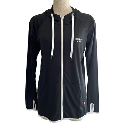 RUSTY(ラスティ)_レディース_ラッシュガード【ブラック(BLK)】_938461