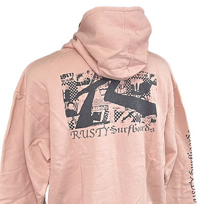 樂天商城 - RUSTY_メンズ_裏起毛プルパーカー【ピンク（PNK）】_931004(M)