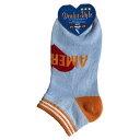 Denim Style Socks_女児_デニム_スタイル_ソックス_AMERICA【オレンジ】(Size_16-22cm)