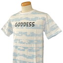 TEAM GODDESS（チームゴッデス）_HAWAIIAN SURF WEAR _メンズ_裏プリント半袖Tシャツ【SAX BD】_SPGO-22249