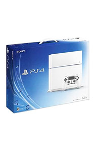 &nbsp;&nbsp;&nbsp; PlayStation4　500GB　グレイシャー・ホワイト　（CUH−1100AB02） の詳細 メーカー: ソニー 機種名: PS4 品番: CUH1100AB02 カナ: プレイステーション4500ギガバイトグレイシャーホワイト 発売日: 2014/10/09 関連商品リンク : PS4の本体 PS4のソフト セット内容: 外箱・コントローラ（DUALSHOCK4）・モノラルヘッドセット・マニュアル3種・HDMIケーブル・電源コード・USBケーブル