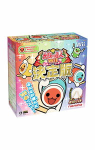 【中古】Wii 【太鼓コントローラ、バチ2本、スタンドパーツ・取扱説明書同梱】太鼓の達人Wii　決定版　タタコン同梱版