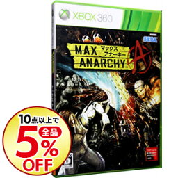 【中古】Xbox360 MAX　ANARCHY（マックス　アナーキー）　［DLカード使用・付属保証なし］
