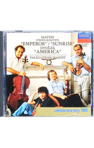 &nbsp;&nbsp;&nbsp; ハイドン：弦楽四重奏曲「皇帝」「日の出」｜ドヴォルザーク：弦楽四重奏曲「アメリカ」 の詳細 発売元: ユニバーサルミュージック アーティスト名: タカーチ四重奏団 カナ: ハイドンゲンガクシジュウソウキョクコウテイヒノデドヴォルザークゲンガクシジュウソウキョクアメリカ / タカーチシジュウソウダン ディスク枚数: 1枚 品番: POCL5071 発売日: 1993/04/24 曲名Disc-11.　●ハイドン：弦楽四重奏曲第77番ハ長調op．76−3「皇帝」2.　同第78番変ロ長調op．76−4「日の出」3.　●ドヴォルザーク：同第12番ヘ長調op．96「アメリカ」 関連商品リンク : タカーチ四重奏団 ユニバーサルミュージック