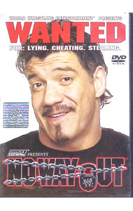 &nbsp;&nbsp;&nbsp; WWE　ノー・ウェイ・アウト　2004 の詳細 発売元: パイオニアLDC カナ: ダブリューダブリューイーノーウェイアウト2004 NO WAY OUT / ＊ ディスク枚数: 1枚 品番: GNBW7008 リージョンコード: 2 発売日: 2004/05/21 映像特典: 試合後のスーパースター・インタビュー集　他 内容Disc-1WWE　ノー・ウェイ・アウト　2004〈WWE王座戦〉ブロック・レスナーvsエディ・ゲレロ〈3スレッドマッチ〉カート・アングルvsビッグ・ショーvsジョン・シナ〈クルーザー級王座戦〉レイ・ミステリオvsチャボ・ゲレロニディアvsジェイミー・ノーブル　他 関連商品リンク : （プロレス） パイオニアLDC