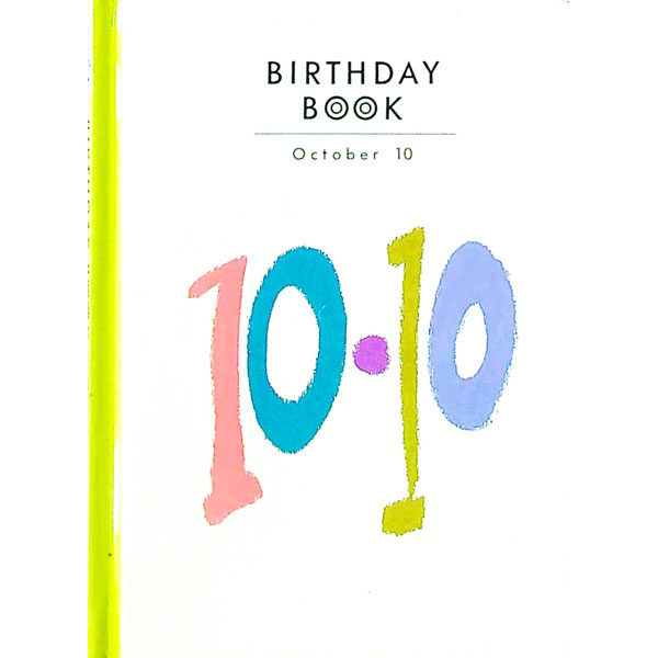 【中古】Birthday　book　10月10日 / 同朋舎出版