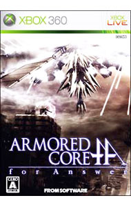 &nbsp;&nbsp;&nbsp; "ARMORED　CORE　for　Answer" の詳細 メーカー: フロム・ソフトウェア 機種名: Xbox360 ジャンル: アクション 品番: YUA00001 カナ: アーマードコアフォーアンサー 発売日: 2008/03/19 関連商品リンク : Xbox360 フロム・ソフトウェア　