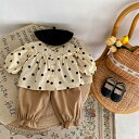 子供服 セットアップ ベビー服 ニット セットアップ 女の子 男の子 ベージュ ブラック オシャレ かわいい ベビー キッズ 60 70 80 90 100 韓...