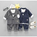 【 子供服 2点で15%OFF】<セットアップ> お出かけ 結婚式 写真 80cm 90cm 100cm ブルー ホワイト 男の子 記念日 新作 セットアップ ...