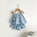 【 子供服 2点で15%OFF】新作 セットアップ お出かけ 女の子 ベビー服 チェック柄 子供 73cm 80cm 90cm 100cm 110cm 赤ちゃん オシャレ 普段着 韓国子供服