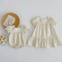 【 子供服 2点で15%OFF】 新作 子供服 女の子 夏服 ロンパース ワンピース 姉妹コーデ 可愛い お祝い ベビーフォト 66cm 73cm 80cm 90cm 100cm 110cm 120cm 130cm キッズ ナチュラル おしゃれ 写真撮影 結婚式