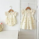 【 子供服 2点で15%OFF】 新作 子供服 女の子 夏服 ロンパース ワンピース 姉妹コーデ 可愛い お祝い ベビーフォト 66cm 73cm 80cm 90cm 100cm 110cm 120cm 130cm キッズ ナチュラル おしゃれ 写真撮影