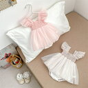 【 子供服 2点で15%OFF】 新作 子供 ワンピース風ロンパース 女の子 夏 ベビー服 66cm 73cm 80cm 90cm ロンパース おしゃれ ノースリーブ かわいい お出かけ レース 韓国風子供服(4)