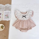 【 子供服 2点で15%OFF】 ロンパース ワンピース風ロンパース 女の子 ベビー服 くすみ オールインワン 子供 66cm 73cm 80cm 90cm 赤ちゃん オシャレ 普段着 韓国子供服 キッズ インスタ