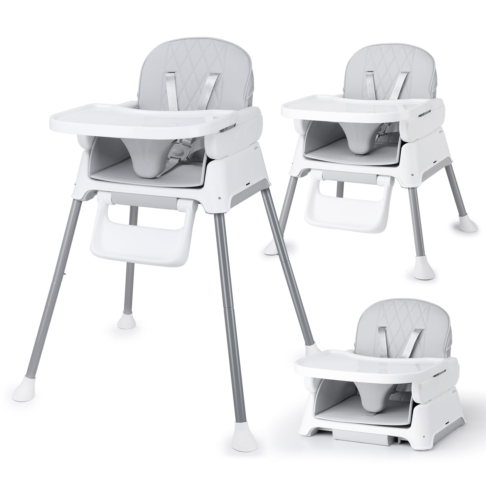 ベビーハイチェア ローチェア ベビー椅子 3in1 Bellababy 調節可能 テーブル ダイニン ...