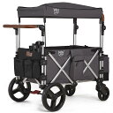 Feemom ベビーカー 二人乗りベビーカー ベビーカーワゴン 双子用ベビーカー ツインカート 屋根付き アウトドアワゴン 多人用 キャリーワゴン 折りたたみ ...