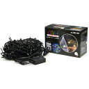 GOODGOODS イルミネーションライト 500球 30m RGB LED電飾 屋外 防水 ストリングライト クリスマス ツリーライト tree ホテル ベランダ フェンス 綺麗 屋内 装飾 雰囲気 ハロウィン 複数連結 看板 部屋 庭 看板 フェンス