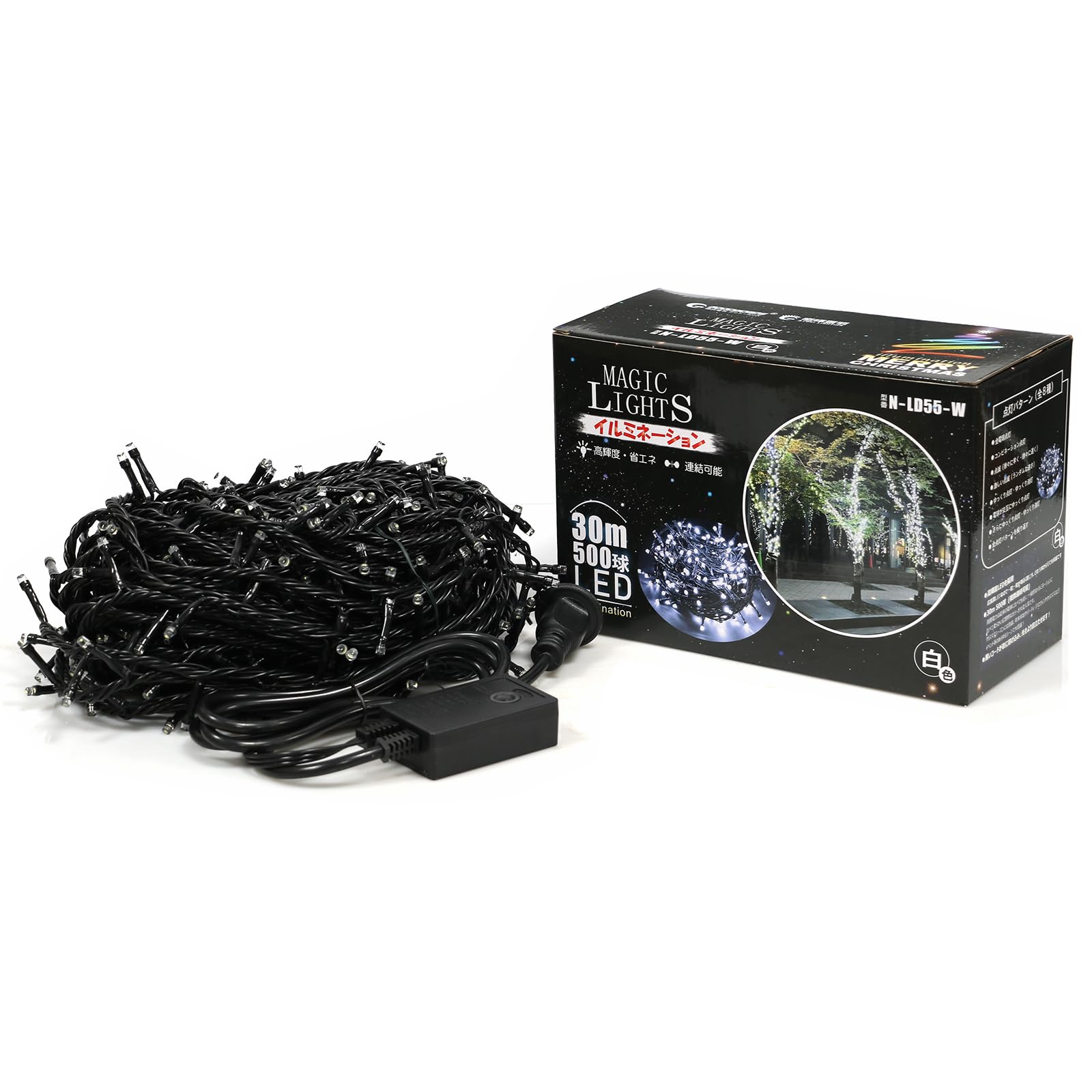 GOODGOODS ����ߥ͡������饤�� 500�� 30m �� LED�ž� ���� �ɿ� ����ߥ͡������ ���ꥹ�ޥ� �ĥ꡼�饤�� tree �ۥƥ� �٥���...