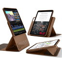 ESR iPad Pro 11インチ(M4) ケース(2024、第5世代)専用 取外し可能なマグネットカバー付き回転式ケース、縦向き/横向きスタンド、9段階の角度調節可能、Pencil Pro/USB-C完全対応、Shiftシリーズ、ブラウン