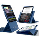 ESR iPad Air 13インチ(M2) ケース(2024)専用 取外し可能なマグネットカバー 12.9インチ回転式ケース、縦向き/横向きスタンド、9段階の角度調節可能、Pencil Pro/USB-C完全対応、Shiftシリーズ、ブルー