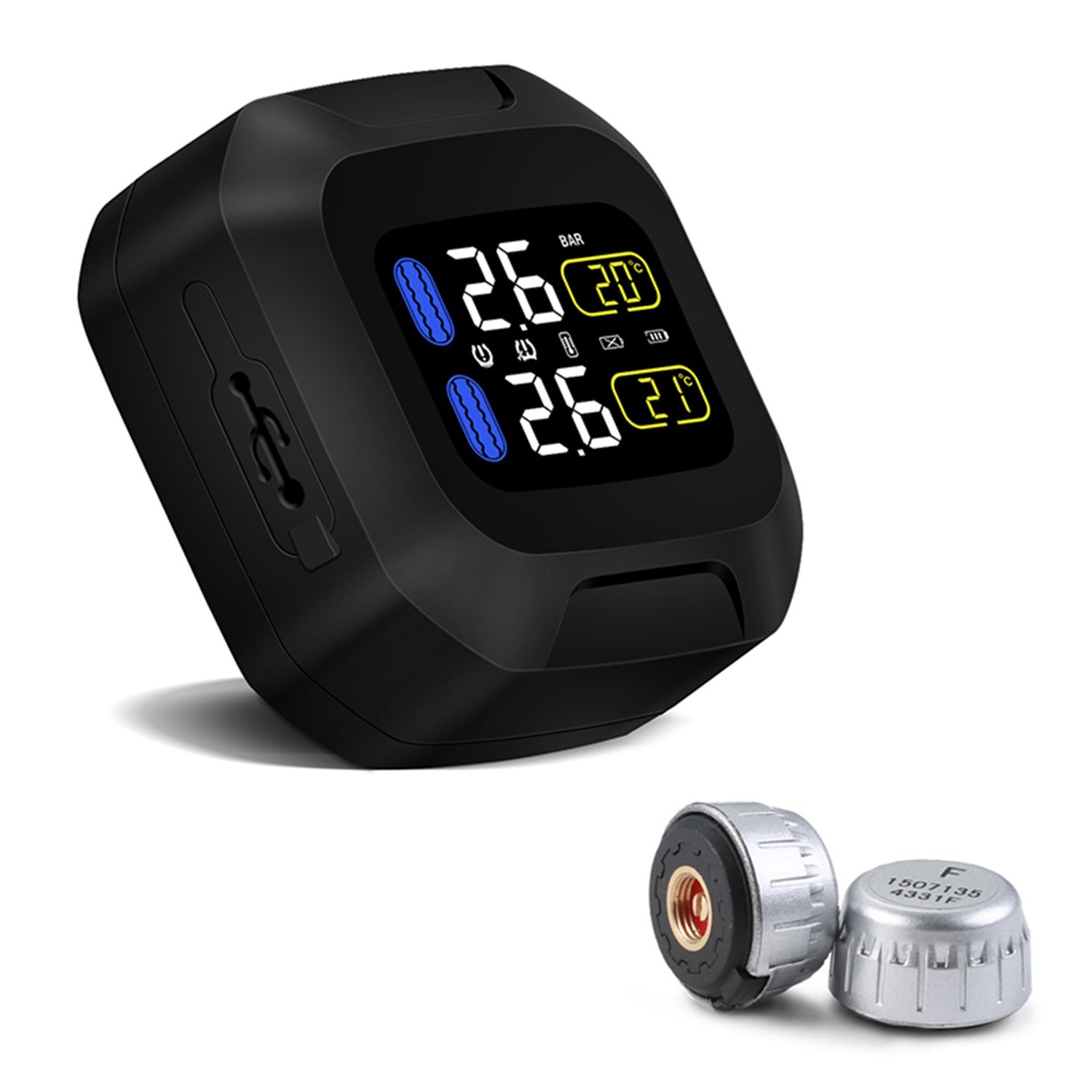 OBEST ������������ƻ륷���ƥ� 2�������󥵡�18��13mm �磻��쥹tpms �ꥢ�륿����ƻ� 2�إ����ȥХ����ɿ�