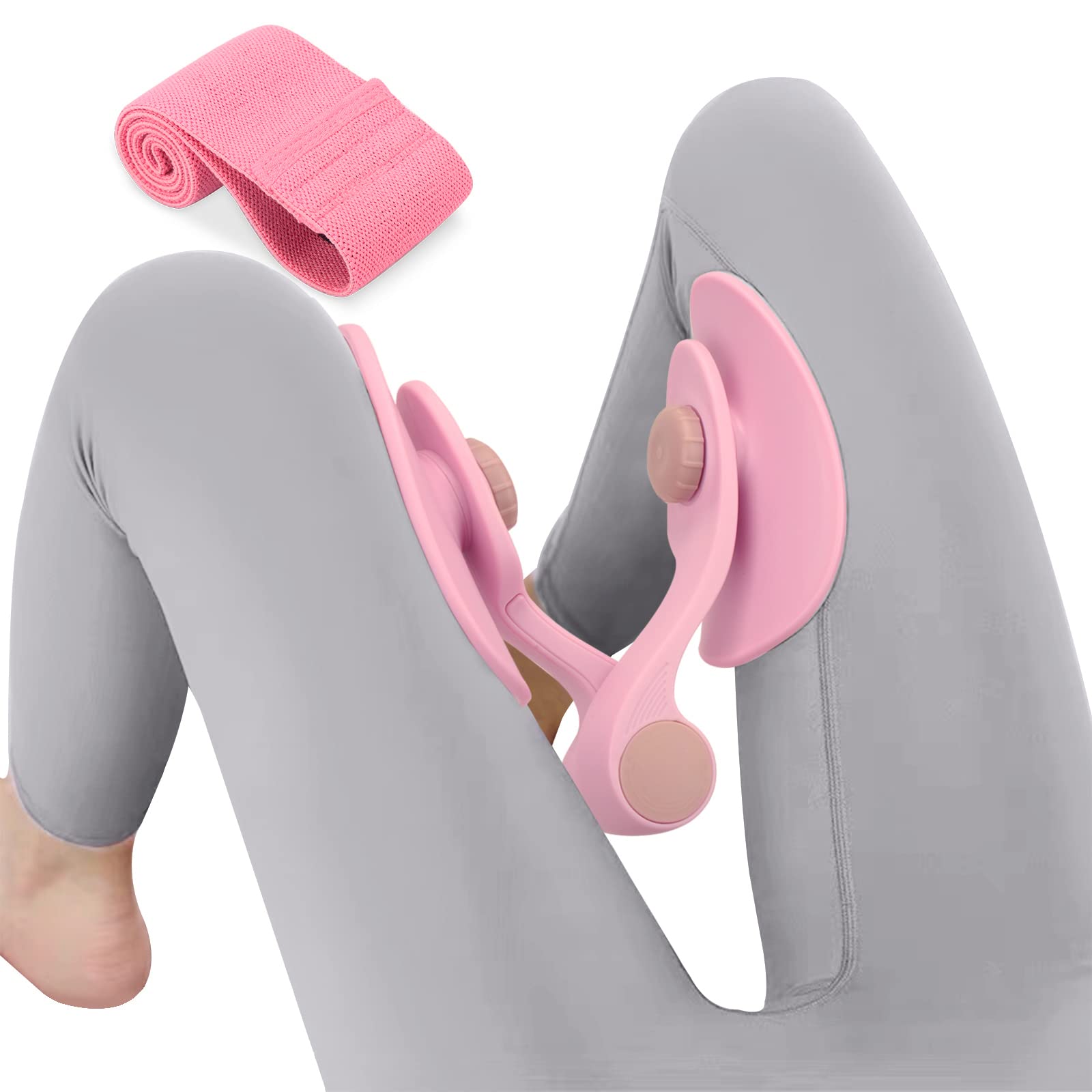 内転筋トレーニング 骨盤底筋 トレーニング美尻バンド付 日本語説明書付き ヒップトレーナー 多機能運動クリップ 滑り止め 簡単 便利 もも裏筋トレ ダイエット器...