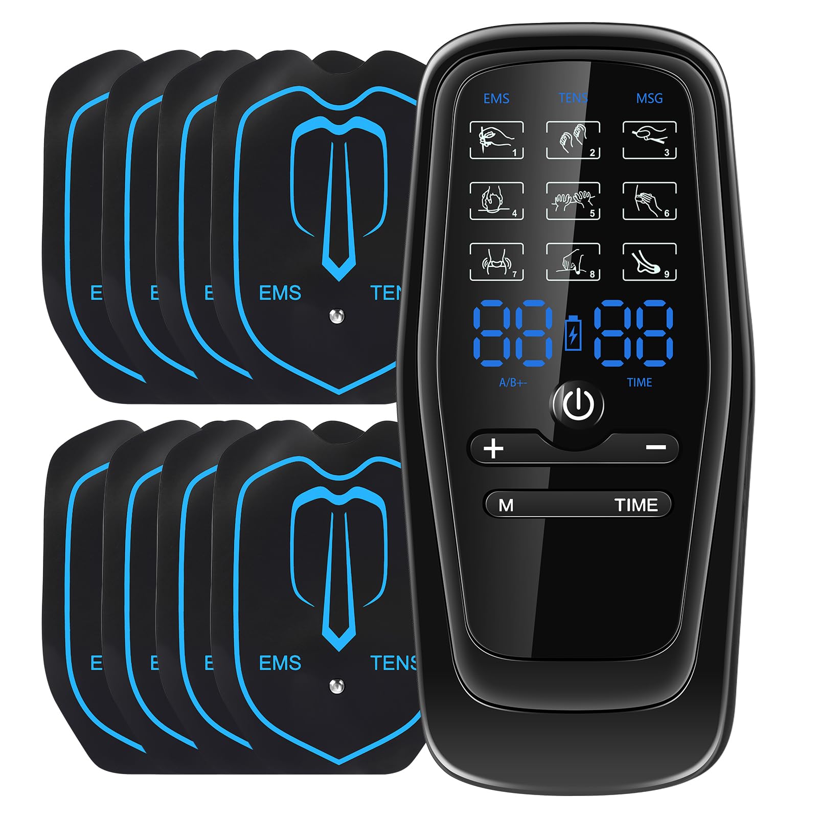 LevaGott EMS 筋トレグッズ 充電式 9モード 30階段強度 A/Bデュアルチャネル仕様  ...