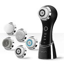 洗顔ブラシ メンズ レーディス 5種類のブラシ COSBEAUTY 3段階調節 電動洗顔ブラシ 防水IPX7 毛穴洗浄 角質 メイクブラシ 洗浄 毛穴ケア フェイスブラシ 洗顔ブラシ 電動 頭皮ブラシ 頭皮ケアブラシ 男女兼用 誕生日プレゼント お祝い ギ