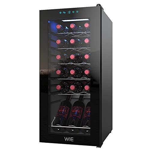 WIE ワインセラー 18本収納 省エネ エコ 振動抑制 恒温保湿 安定性能 【PSE安全認証+2層紫外線UVカット強化グラス】