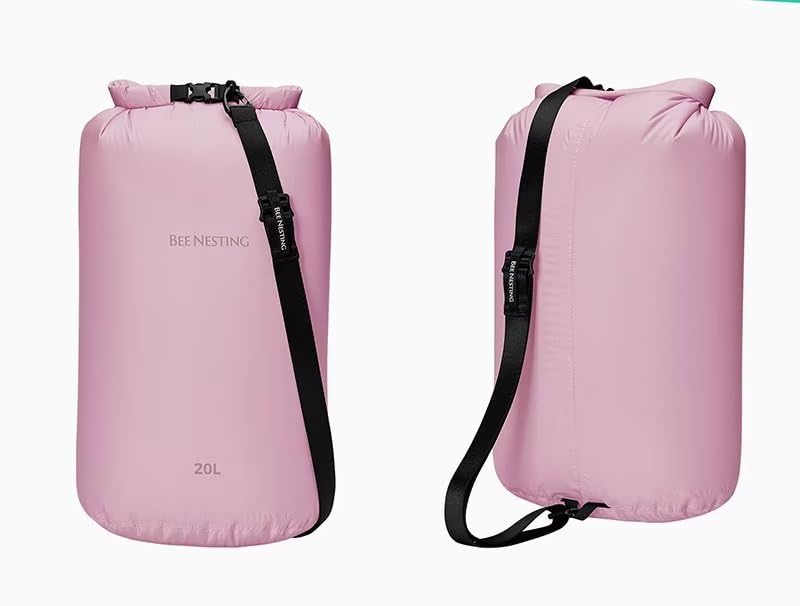 BeeNestingバックパッキング用超軽量ドライバッグセット、キャンプ、ハイキング、家族旅行です、軽量登山用防水バッグです、20l軽量ワークバックセットショルダーベルト付きセットです 