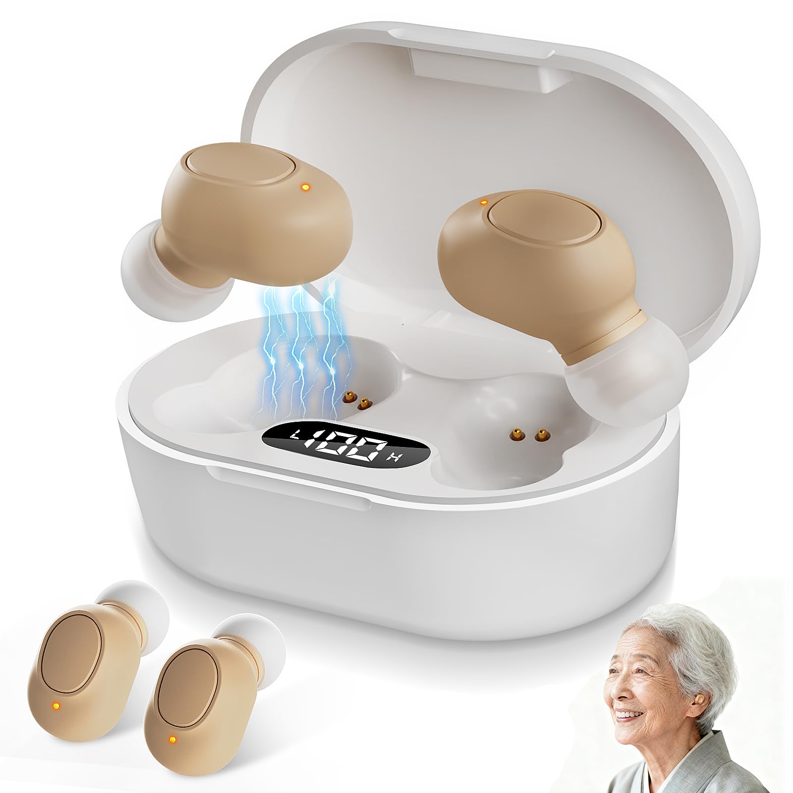 集音器 高齢者 しゅうおんき【2026登場・音量増幅・ノイズ低減！】高齢者集音器 音声拡聴器 20- ...