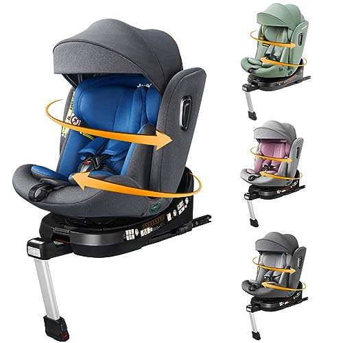 Jovikids チャイルドシート ISOFIX、 360°回転式 i-Size R129適合 新生 ...