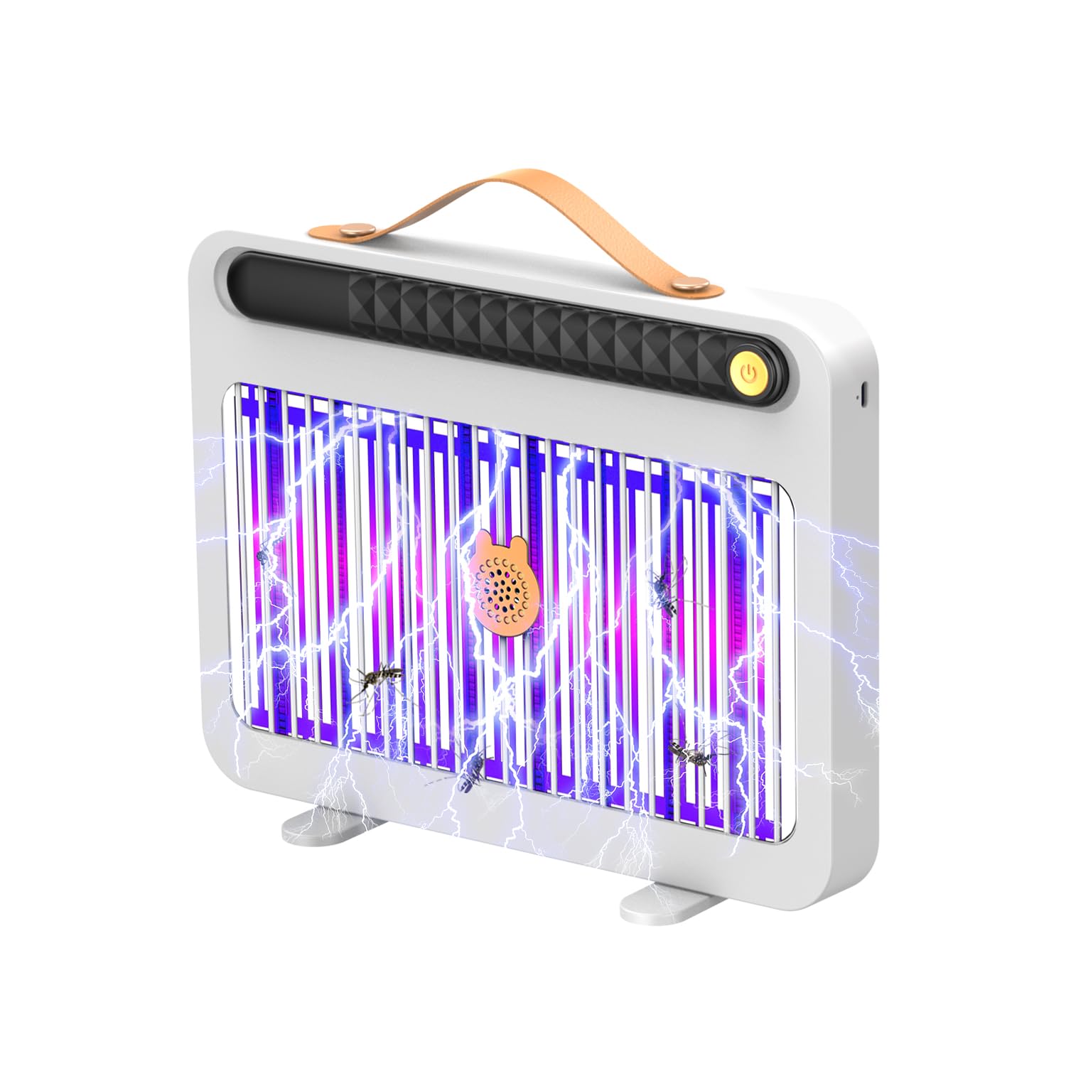 電撃殺虫器 コバエ取り 蚊取り【2025年夏新登場】THEKUKU 殺虫灯 電気蚊取り器 捕虫器 虫除け UV光源誘引式 360°強力蚊除け 静音 薬剤不要 殺虫ライト 防虫 蚊虫対策 吊り下げ式＆据え置き式両用 寝室/台所/玄関/居間/オフィス/飲食店/