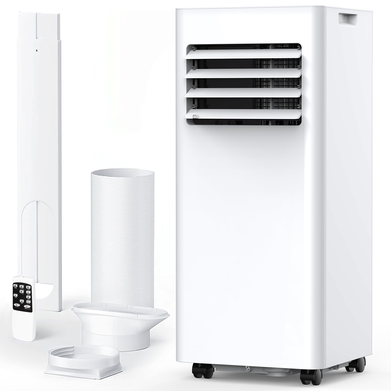 COWSAR スポットクーラー 家庭用 エアコン 工事不要 2.6kW冷房能力 業務用 8.3畳対応 移動式エアコン 2階段風量送風 リモコン付き 24Hタイマー おやすみ機能 省エネ 冷風 送風 除湿 熱中症 暑さ対策