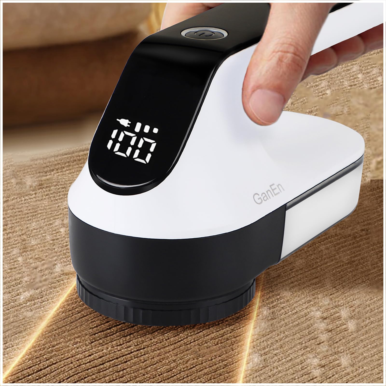 毛玉取り けだまとり 電動 LCD液晶ディスプレ 毛玉取り機 65mmの超大型強力6枚刃 スピード3段階調整 様々な衣類に対応 切れ味アップ 生地を傷めない 毛玉取り器 替刃付き 安全ロック USB充電式 コードレス使用可 持ちやすい 毛玉とり