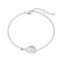 Agvana ブレスレット レディース 真珠 6月 誕生石 プラチナメッキ シルバー925 アレルギーフリー アクセサリー 誕生日 記念日 母の日 プレゼント ...