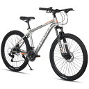 【AVASTA】マウンテンバイクAV300 MTB 軽量アルミフレーム 26インチ シマノ21段変速 フロントサスペンション 前後ディスクブレーキ 通学通勤 各...