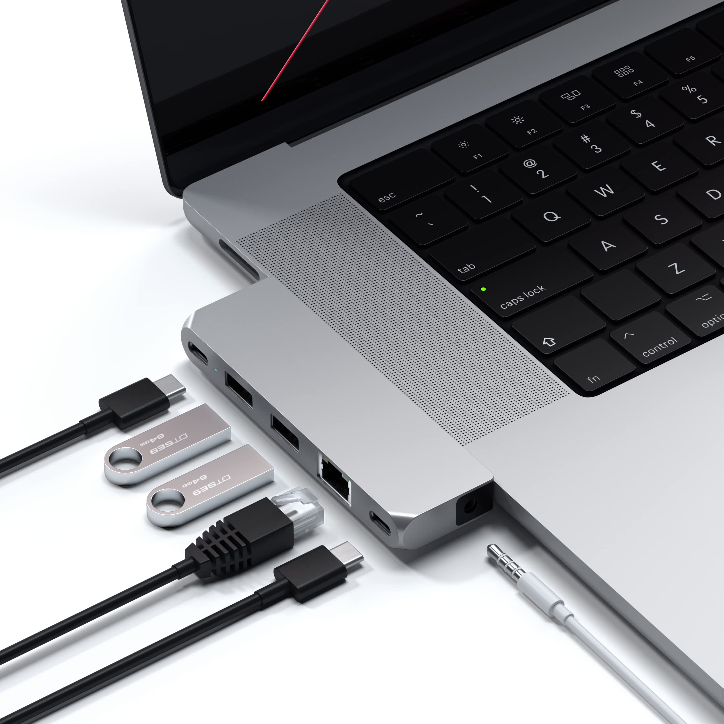 Satechi USB-C Proϥ ߥ 6-in-2 (С) USB4 USB-A/Cǡ ͥå å (Ma...