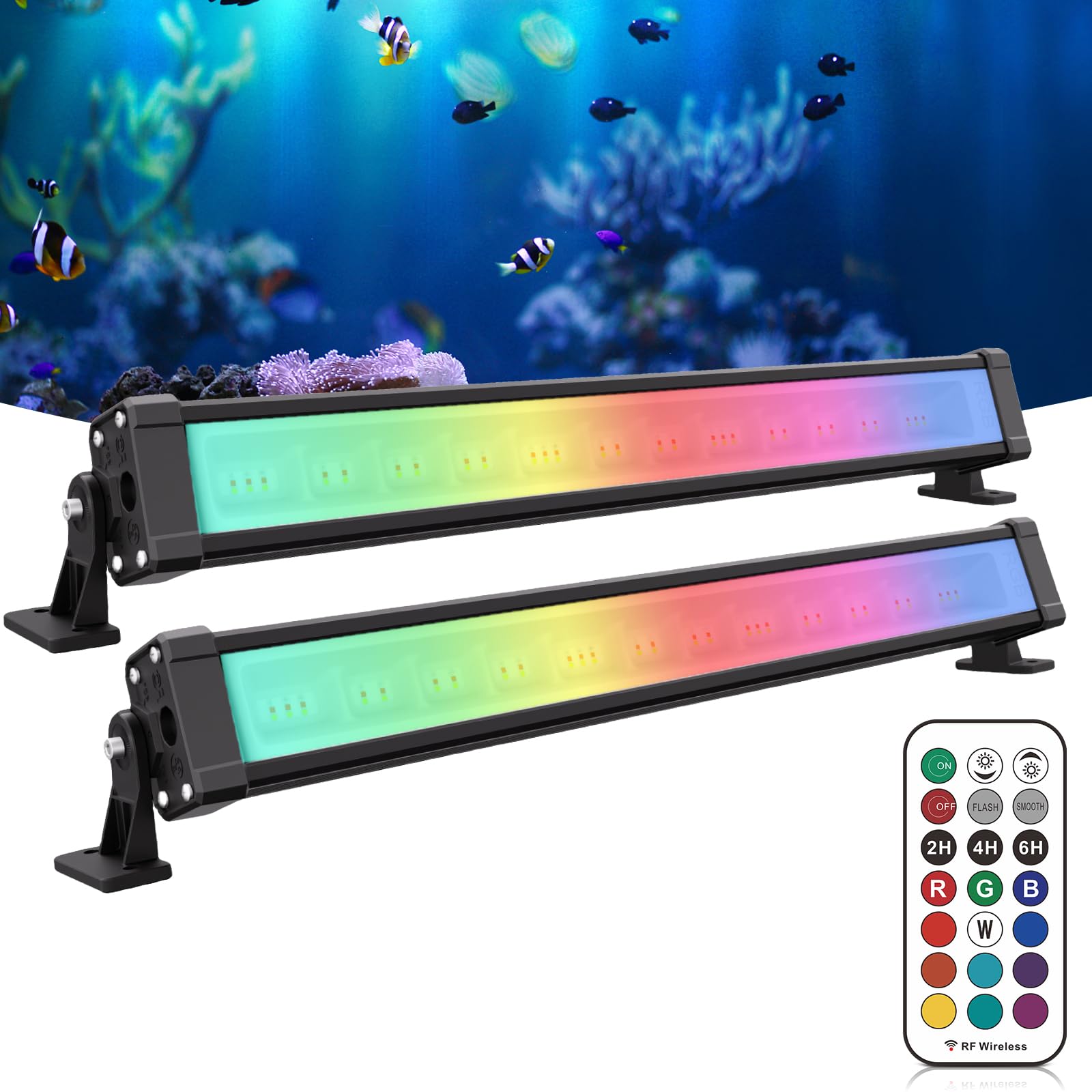 MEIKEE 42W RGB ライト 投光器 フラッドライト 高輝度 マルチカラー 調光調色 リモコン付き 室内装飾 ウォールウォッシャー 屋外看板灯 演奏舞台 雰囲気ライト IP66防雨型 水槽 誕生日パーティー飾りライト 学園祭 クリスマス ハロウィン