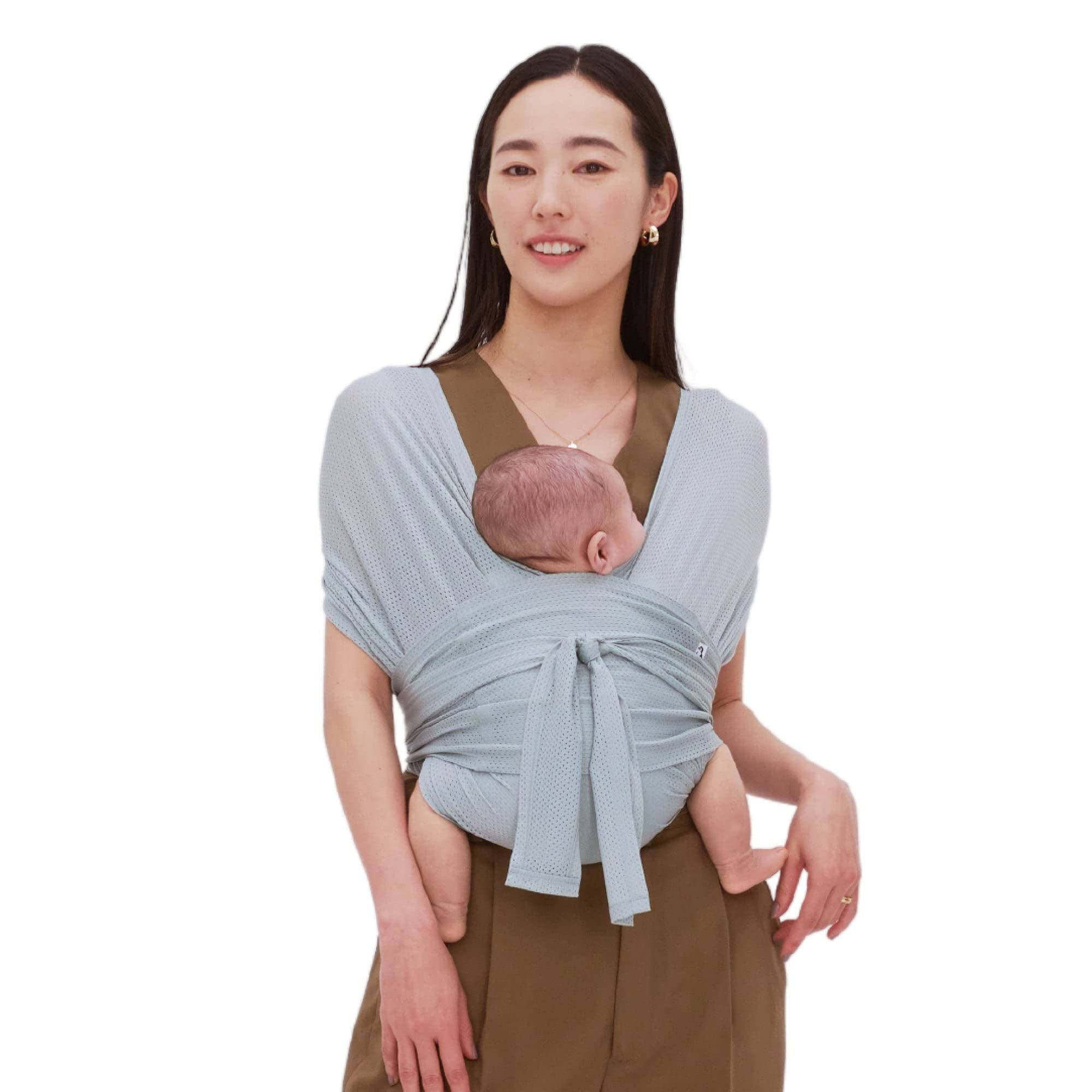 【ヘッドサポート入り】コニー抱っこ紐 FLEX サイズ調節 AirMesh (Konny) 夏用抱っこ紐 エアーメッシュ素材 涼しく快適 ママパパ兼用 ベビー スリング 新生児~20kg 国際安全認証取得 赤ちゃん 寝かしつけ 出産祝い 収納袋付き 抱っこのサムネイル