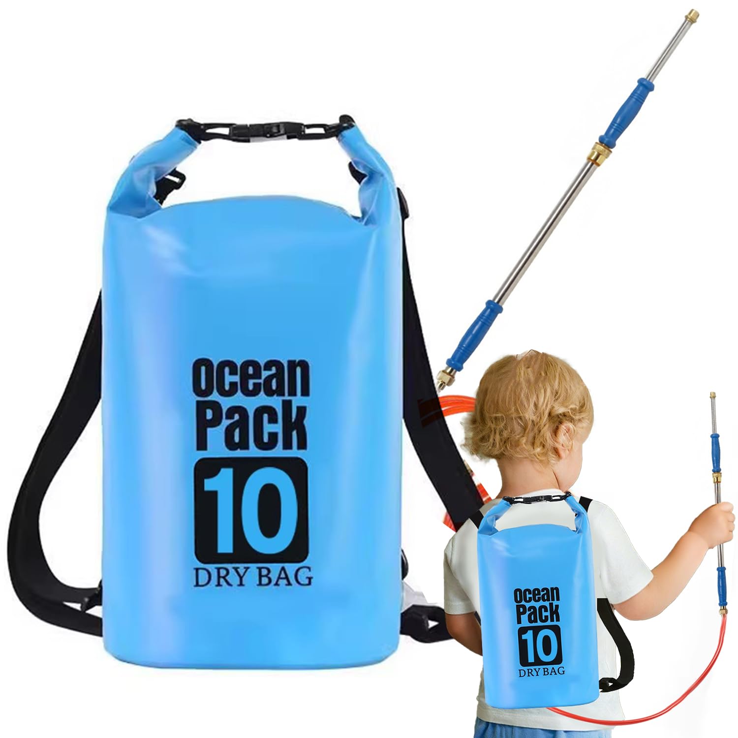SMARTABL 水鉄砲 ウォーターガン 超強力飛距離 12m リュック型 10L大容量 加圧式 連続発射 水漏れ防止 高性能 水遊び おもちゃ 子供 大人用 夏祭り プール 誕生日 プレゼントに最適