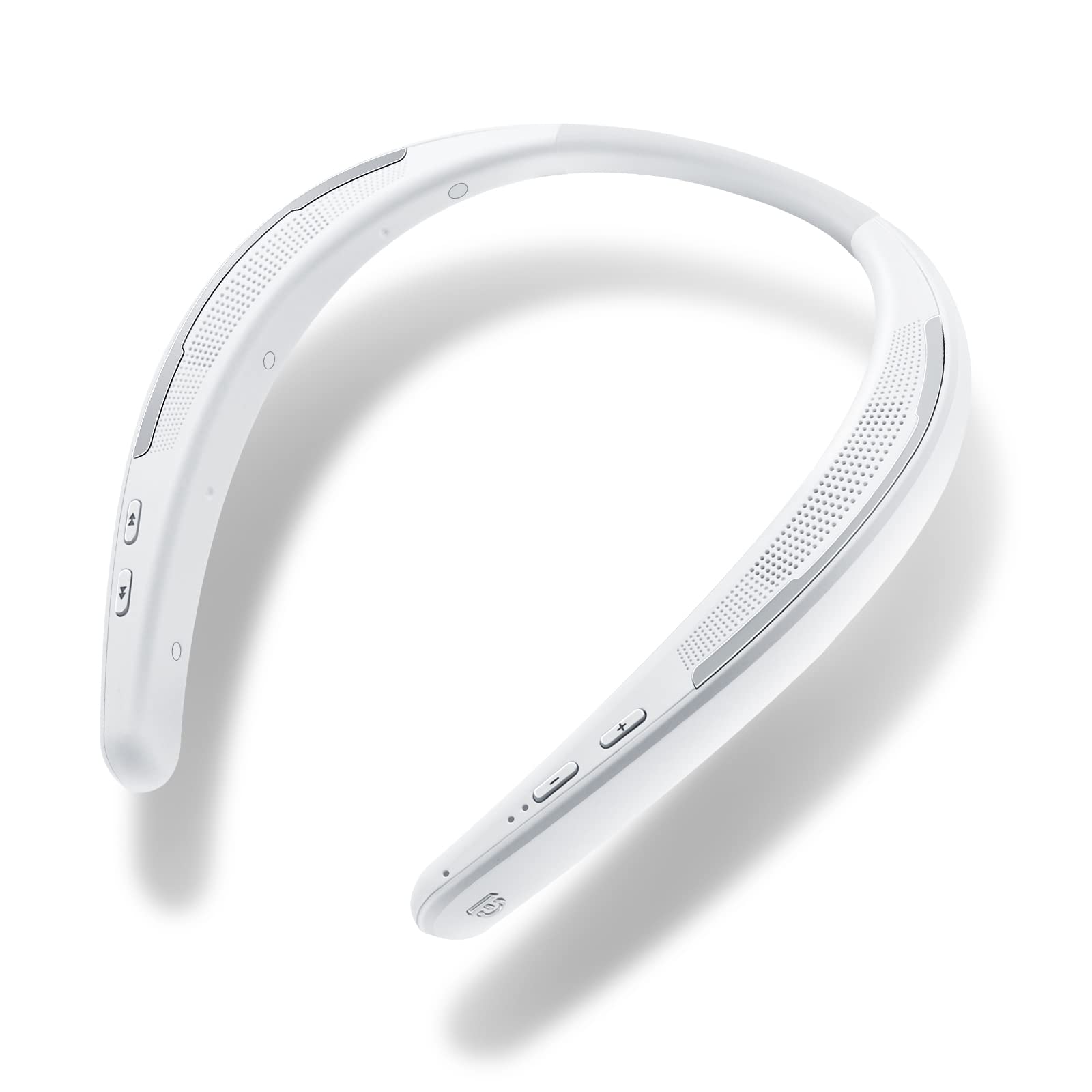 ネックスピーカー 【2024全方位進化・日本語音声ガイド】Bluetooth 5.3 ワイヤレス ウェアラブルネックスピーカー 88g軽量 首掛けスピーカー テレビ用/ハンズフリー通話/スポーツ用 Zoom/Skype 対応 生活防水対応 (white)