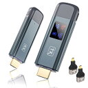 ワイヤレス HDMI 送受信機セット HD1080P 2.4G/5GHz 最大30M伝送 ワイヤレス HDMI トランスミッタ&レシーバー 無線化 設定不要 安定転送 低遅延 軽量 コンパクト オフィス 事務 会議 学校 塾 専門 大学 教育機関などに対応