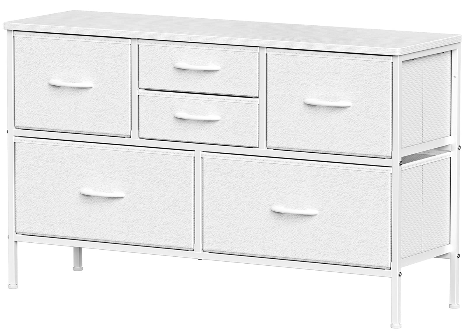 楽天RENEWタンス ローチェスト テレビ台 収納棚 リビング収納 衣装・衣類収納ケース キッズ・ベイビー・子ども用ロータイプ ワイドチェスト幅100 TV台 一人暮らし おしゃれ（高防水性皮革 ホワイト）