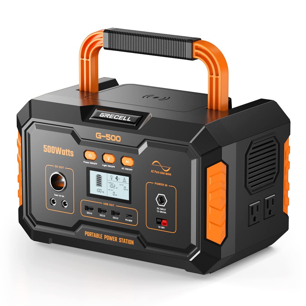 ݡ֥Ÿ  500W GRECELL 140400mAh/519wh ݡ֥Хåƥ꡼  MPPT ...