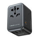 【70W 急速充電】MOMAX 変換プラグ PD 70W GaN 急速充電 海外旅行用電源変換プラグ 6台同時充電 3*USB-C PD & 2*USB-A QC &1*ACコンセント 海外用コンセント C/BF/O/Aタイプ マルチ変換プラグ 全世界対応